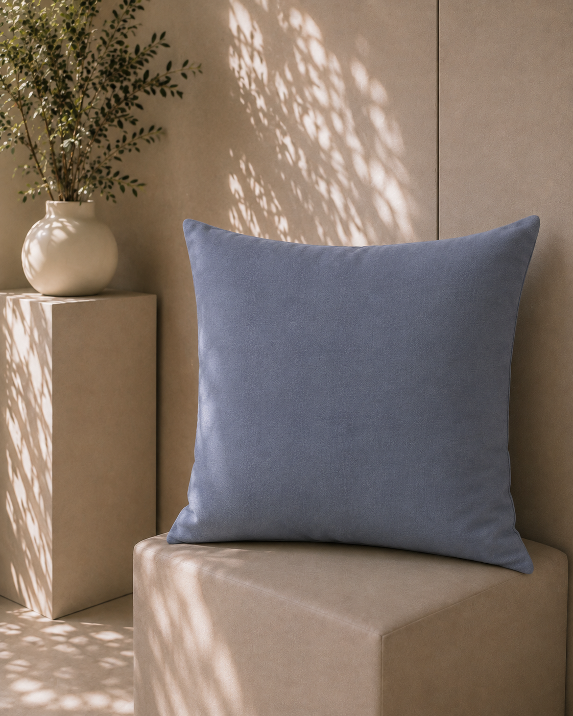Denim Blue Kırlent Kılıfı