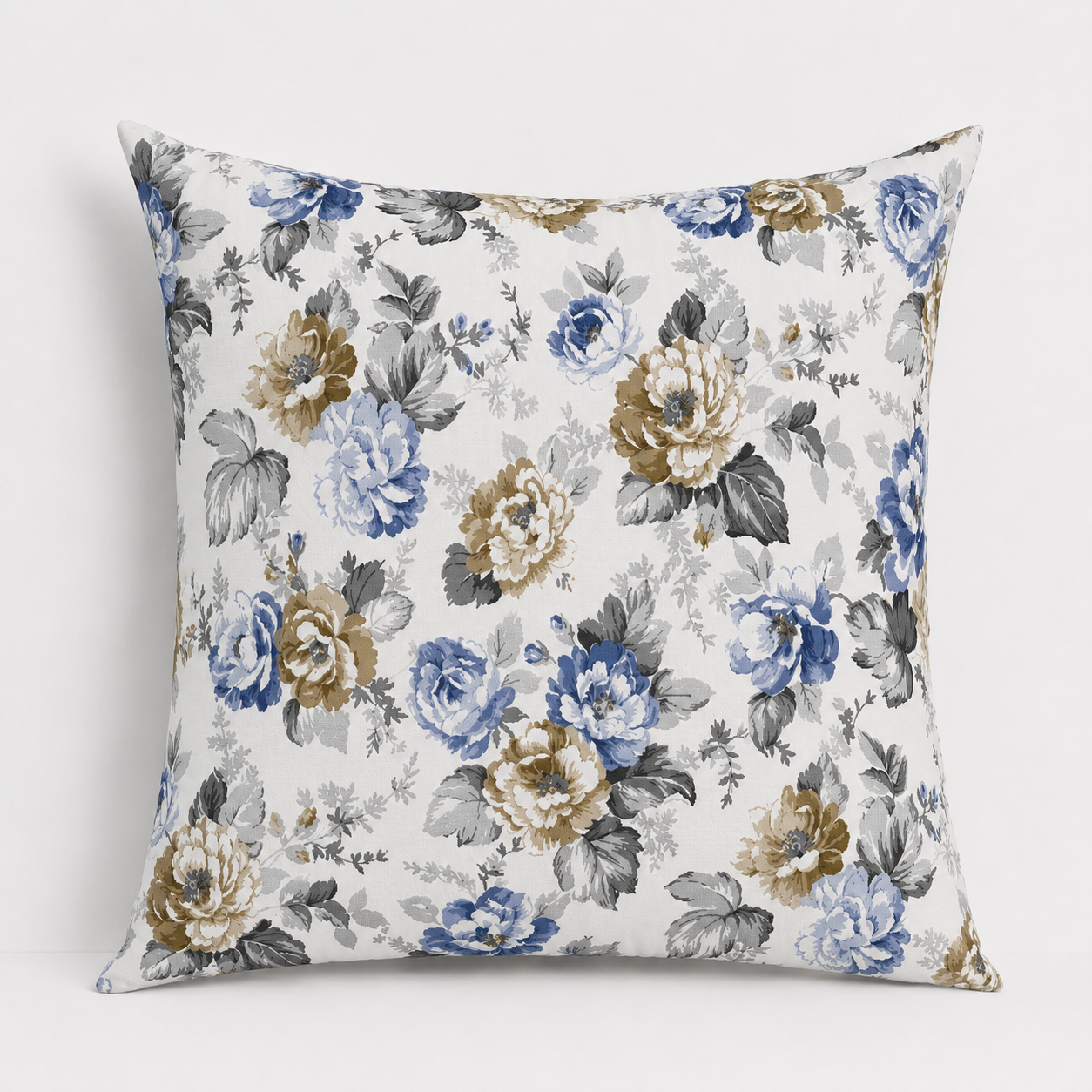 Vintage Rose – Blue Kırlent Kılıfı