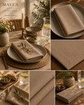 Nutmeg Woven 6'lı Servis Peçetesi