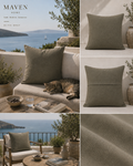 Olive Gray Kırlent Kılıfı
