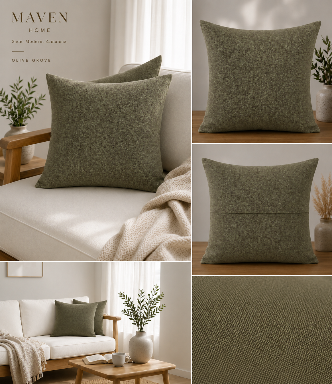 Olive Grove Kırlent Kılıfı