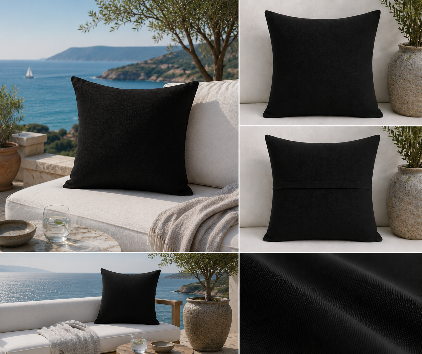 Black Kırlent Kılıfı