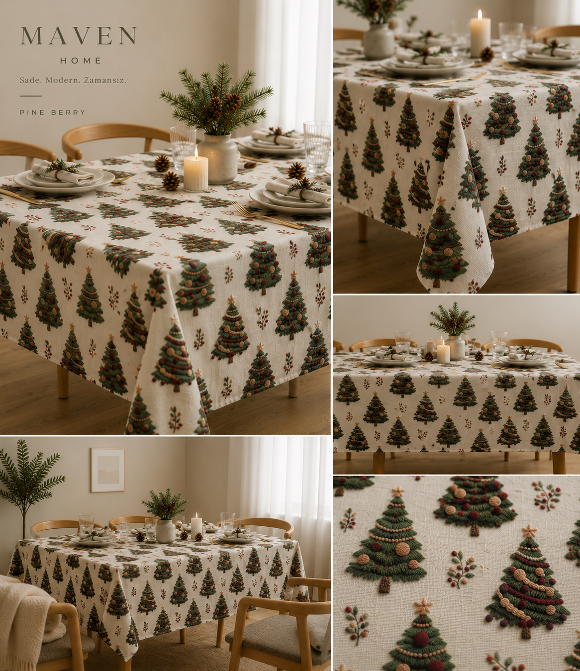 Pine Berry Masa Örtüsü