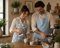Chamomile Couple Mutfak Önlüğü Seti