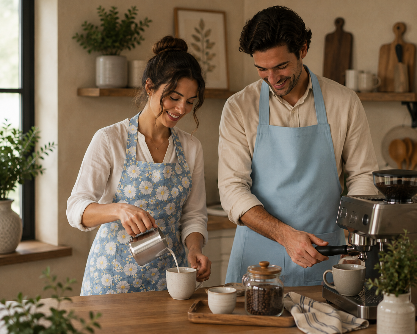 Chamomile Couple Mutfak Önlüğü Seti
