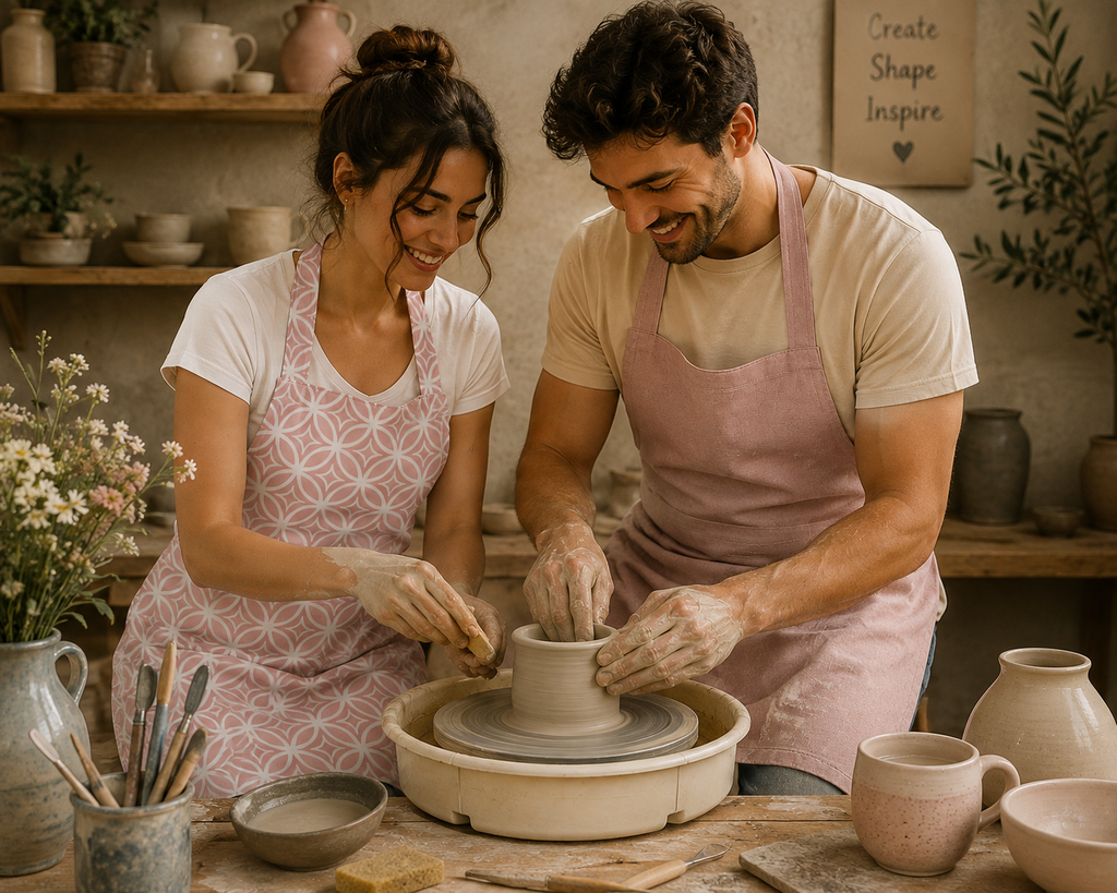 Ceramic Love Couple Mutfak Önlüğü Seti
